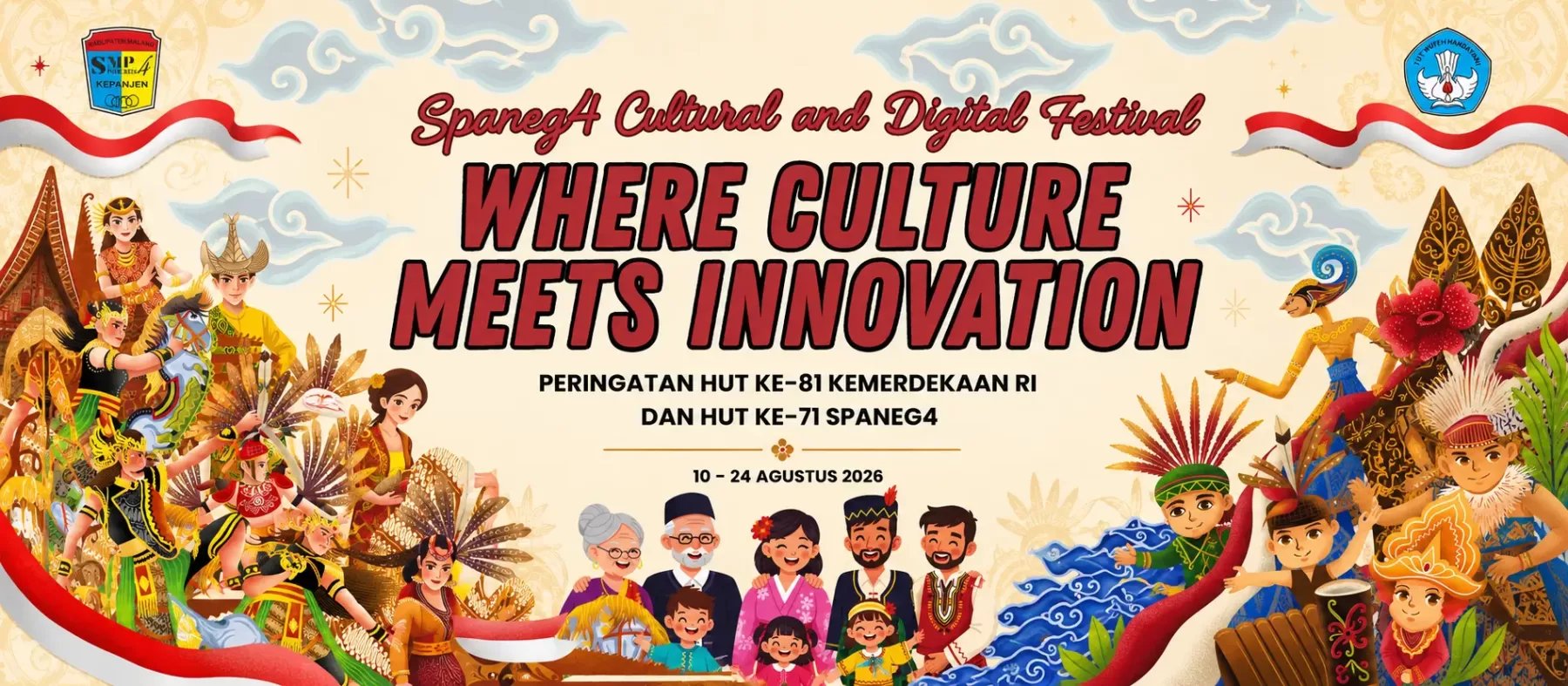 Semarak HUT ke-81 Republik Indonesia dan HUT ke-71 SPANEG4 Hadirkan Cultural and Digital Festival 2026